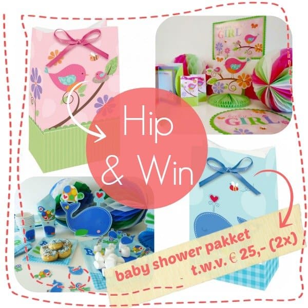 Maak 2x kans op een trendy babyshower pakket twv €25,-