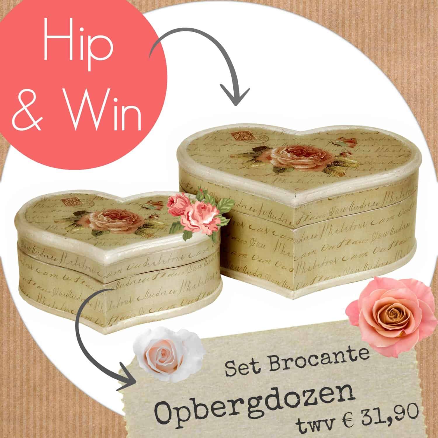 Modilly giveaway – Set Brocante Opbergdozen