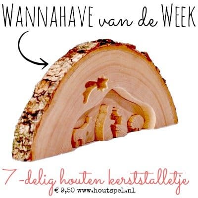 Houten Kerststalletje – Webshop Wannahave van de Week
