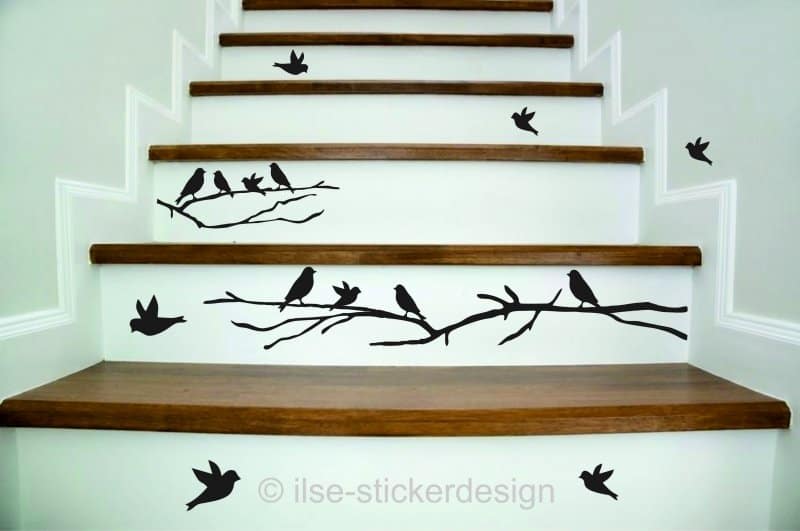 Hippe trap met boodschap