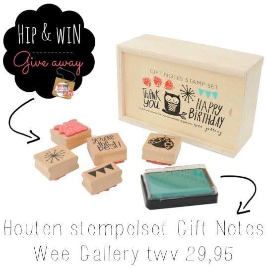 Villa Hoera – Houten stempelset Gift Notes, Wee Gallery