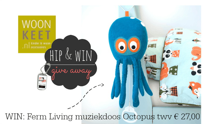 WIN: Ferm Living muziekdoos Octopus twv €27,- woonkeet-fermliving-muziekdoos-octopus-giveaway-hippeshops-winactie