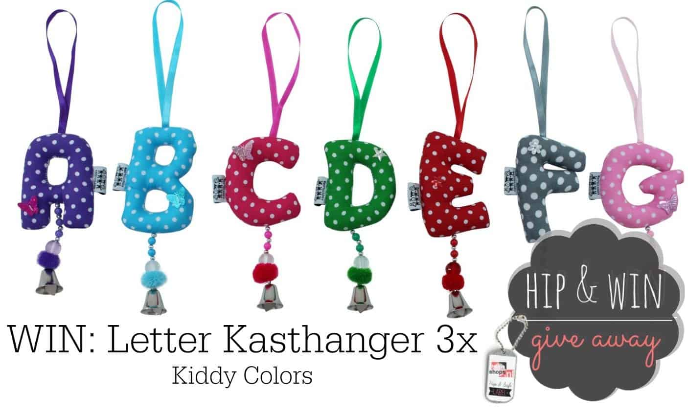 WIN: 3x Letter Kasthangers van KiddyColors.com