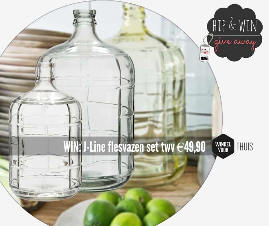 WIN: 2-dlg flesvaset set J-Line - www.winkelvoorthuis.nl winkelvoorthuis-giveaway-hippeshops-j-line