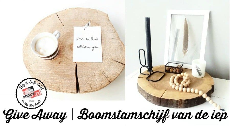 Hip dienblad: Boomstamschijf van de Iep – Give Away