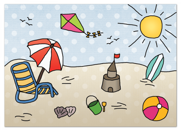 Nouk & co - Ansichtkaarten Seizoenen Zomer (voorkant)