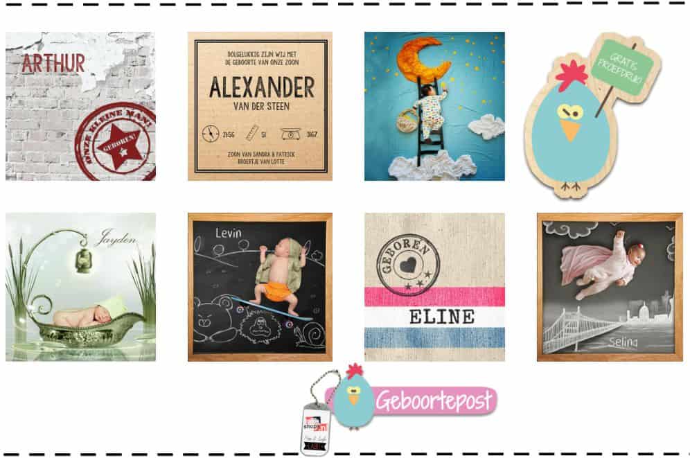 Geboortepost – Award Winning Designs Krijtbord Foto Geboortekaartjes