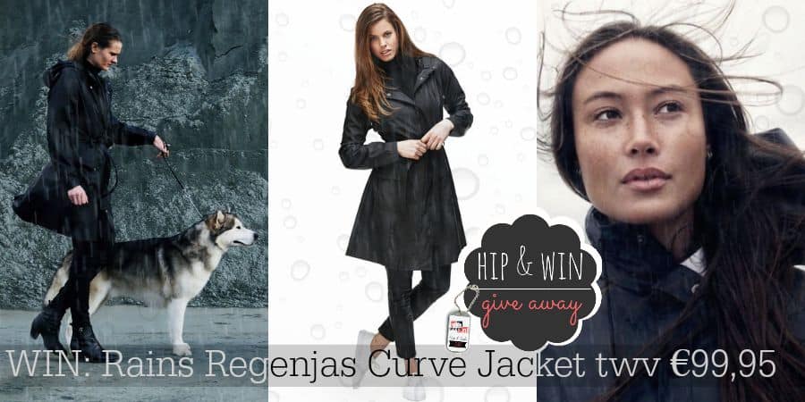 Hipinderegen geeft weg: RAINS regenjas Curve Jacket twv €99,95