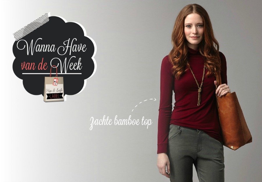 Zachte bamboe top – Webshop Wannahave van de Week