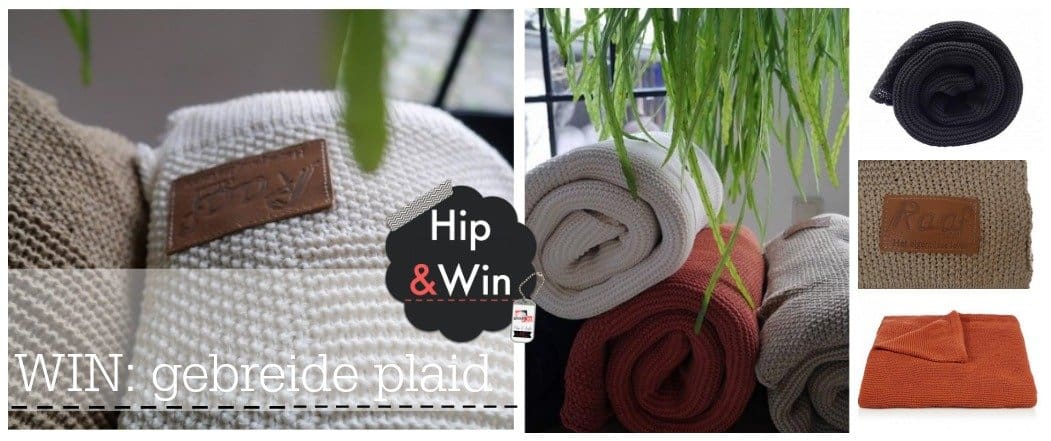 WIN: gebreide plaid Raaf - HetLandhuys.nl hetlandhuys-raaf-plaid