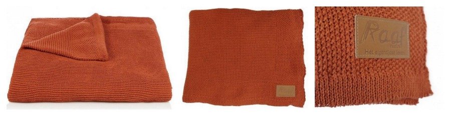 Raaf gebreide plaids raaf-plaids