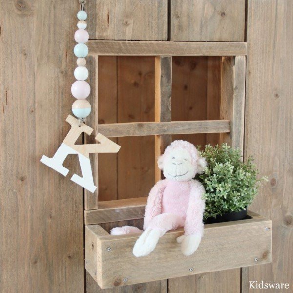 WIN: houten letterhanger naar keuze (2x) van Kidsware kidsware