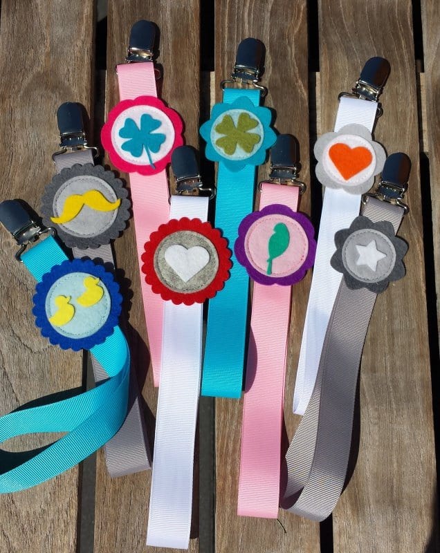 Hippe handgemaakte speenkoorden van wolvilt