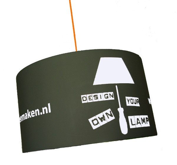 eigen logo lampenkap