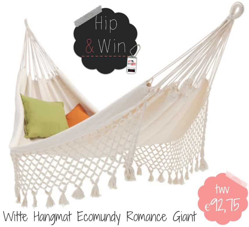 WIN: Luxe witte hangmat Ecomundy Romance Giant twv €92,75