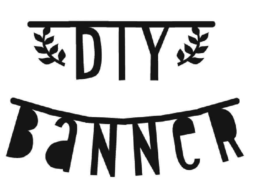 DIY letter banner zwart | Goodiebox Deluxe 2016