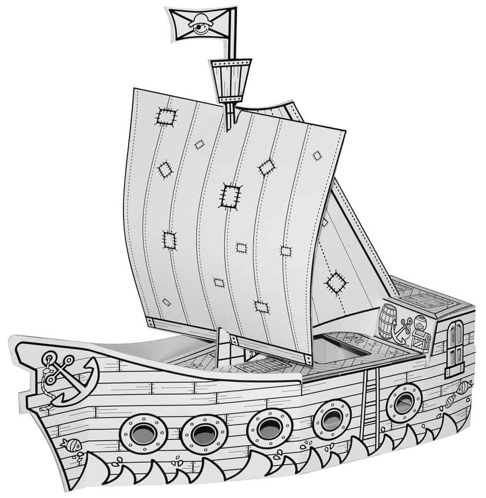 DIY Piratenboot Villa Carton | Goodiebox Deluxe 2016