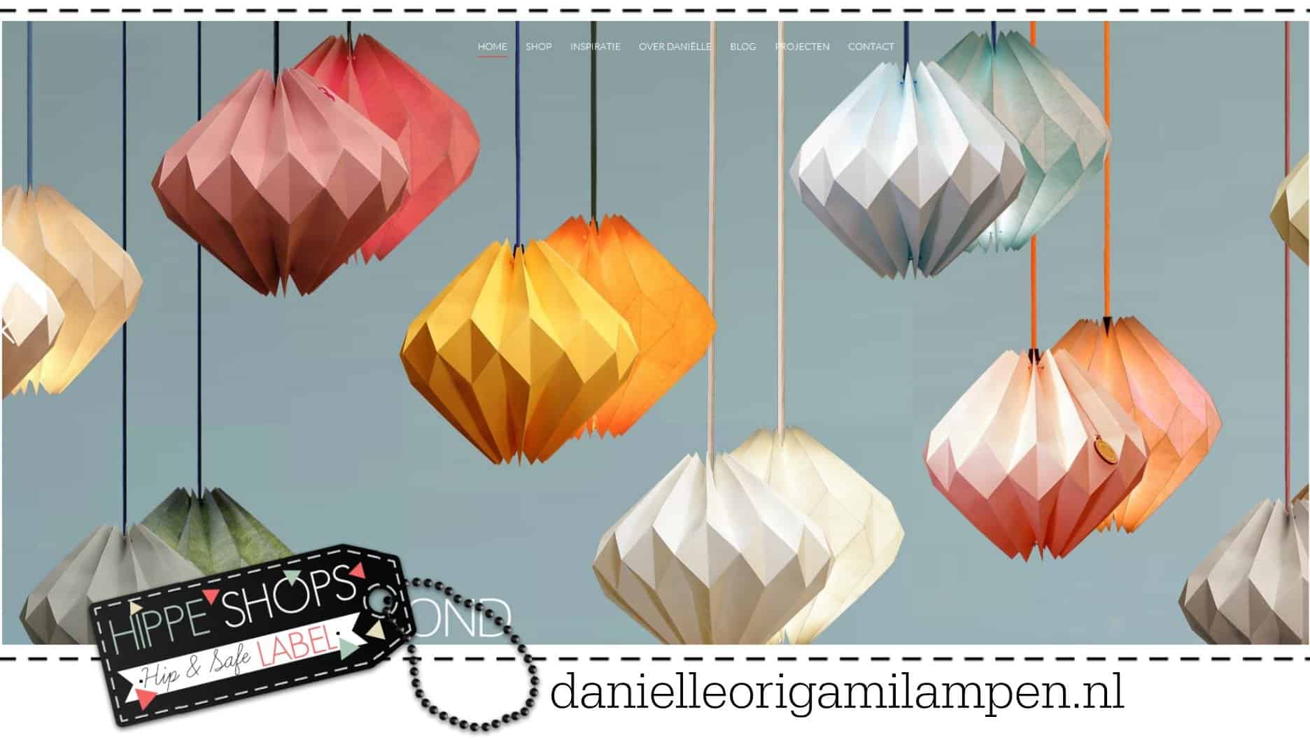 Danielle Origami Lampen: handgevouwen lampen van papier