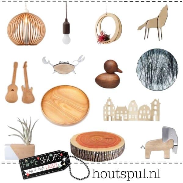 Houtspul – hippe houten accessoires en decoraties