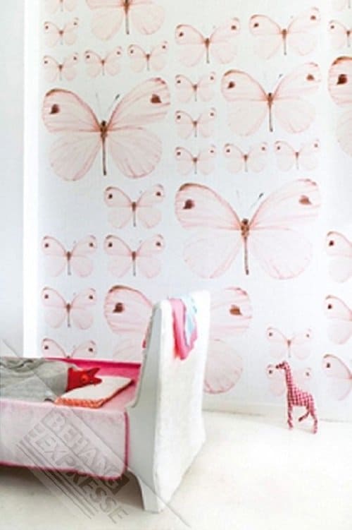 Dehuissleutel-interieur_behang_vlinders Dehuissleutel-interieur_behang_vlinders_Hippeshops