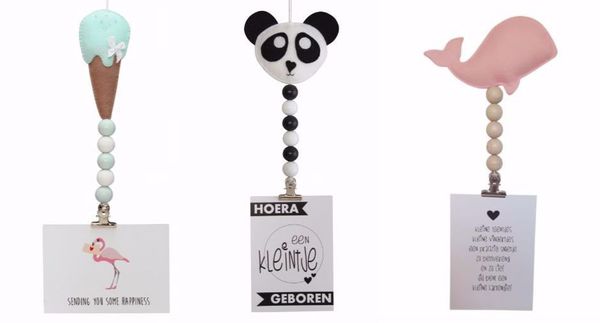 Hippe handgemaakte kaarthangers van Kidsware