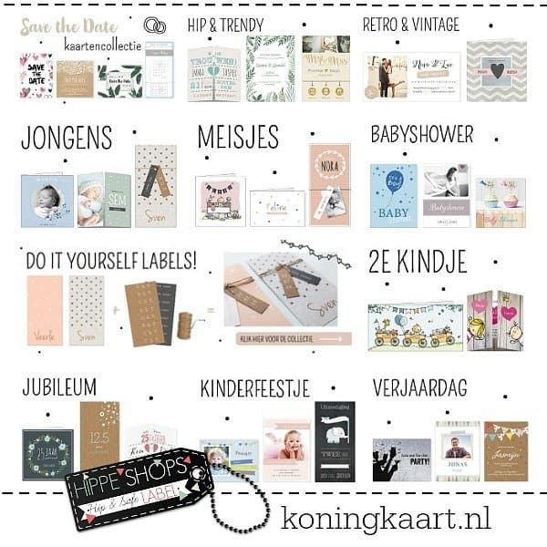 Koningkaart: zelf kaarten maken! Geboortekaarten, trouwkaarten en uitnodigingen