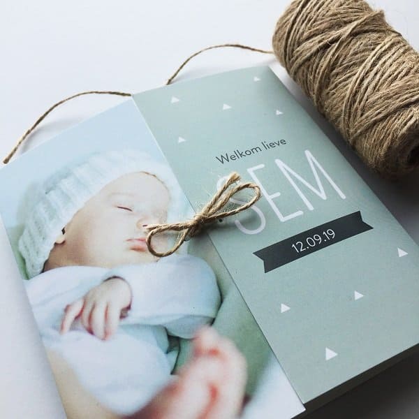 Koningkaart - geboortekaartje - Hippeshops