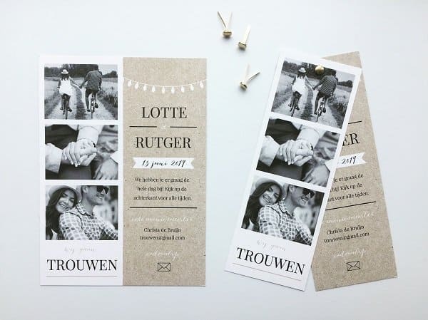 Koningkaart - trouwkaarten - Hippeshops