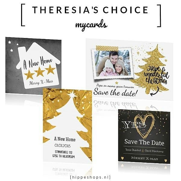 Hippe kerstkaart, verhuiskaart of save-the-date kaart in één