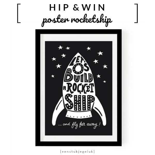 WIN: Poster Rocketship B2 formaat + poster A4 formaat naar keuze