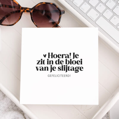 Hoera! Je zit in de bloei van je slijtage [Liefz]