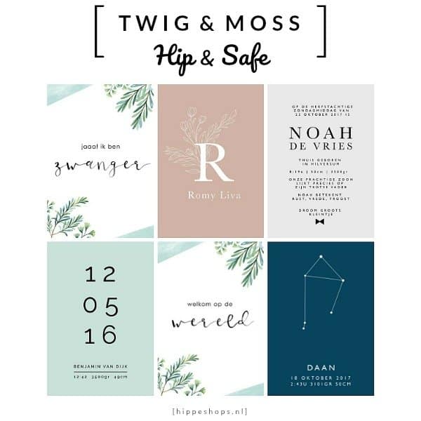 TWIG & MOSS – milestonecards en geboorteposters