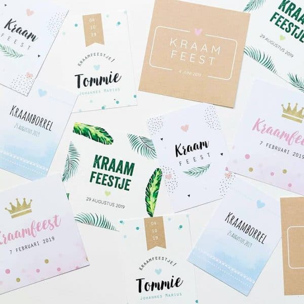 Botanische Geboortekaartjes, de hippe trend in geboorteaankondigingen