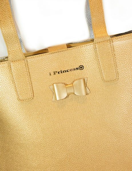 i Princess shopper metallic goud