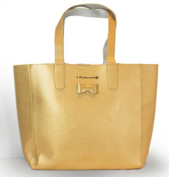 i Princess shopper metallic goud