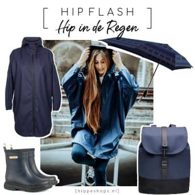 Hip in de regen met deze stormy musthaves in stylish indigoblauw