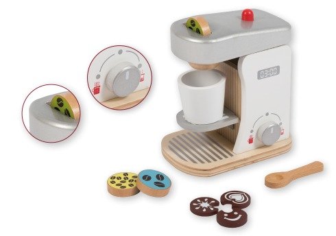 Houten Koffiezetapparaat Joueco van Sassefras Meisjes Speelgoed