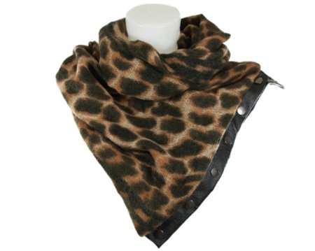 Hippe sjaals met drukkers, lekker stoer en warm deze winter!