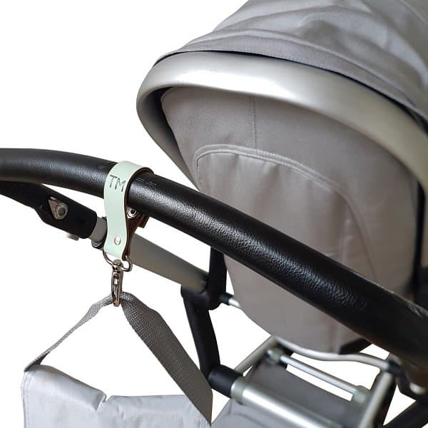 Tassenhanger-mintgroen-zwarte-folie- LV-Factory - Hippeshops