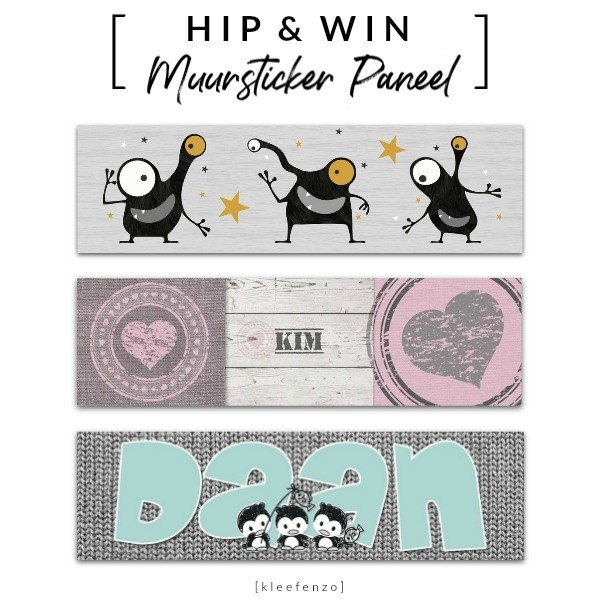 Mini Muursticker Paneel voor babykamer, kinderkamer en tienerkamer