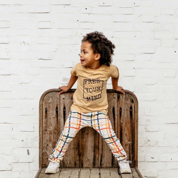 T-shirt Free Your Mind (damesmaat of kindermaat) van Lucky Leaf