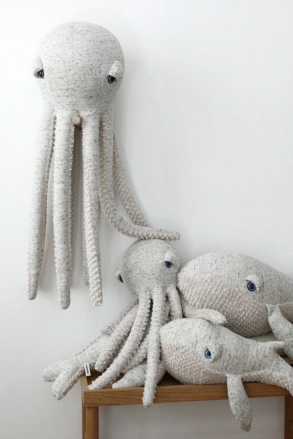 bigstuffed small original octopus