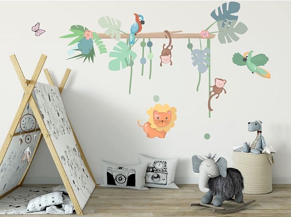 jungle muurstickers LM baby art
