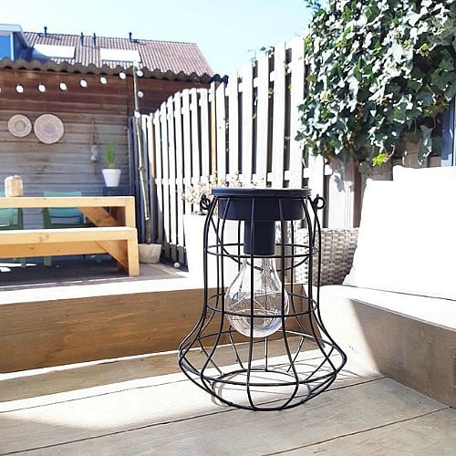 de hippe led lantaarn eyecatcher tuintafel terras
