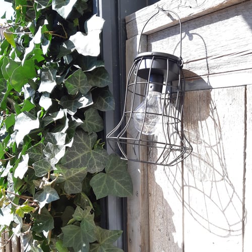 zwarte led lantaarn hang