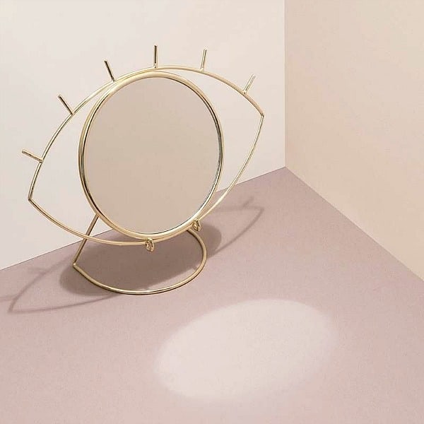 tafelspiegel cycloop goud doiy lifestyle interior gifts