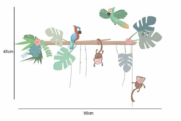 LM baby art jungly jungle muurstickers