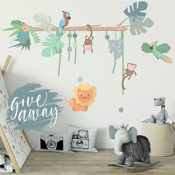 muursticker jungly jungle giveaway hippeshops