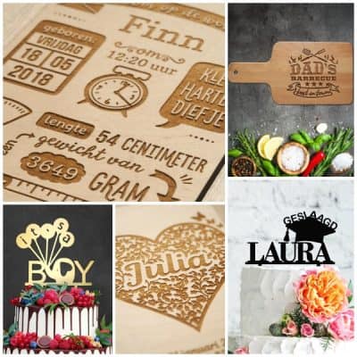 EPIC WOOD | dé hippe webshop voor houten geboorteposters, taarttoppers en snijplanken
