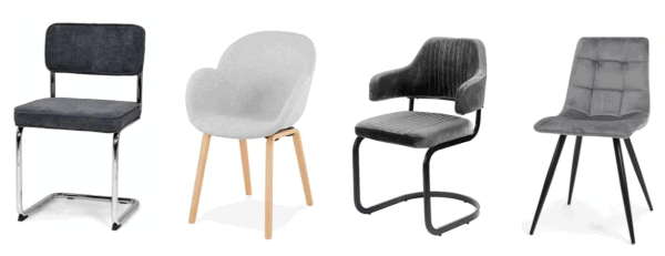 50 kleuren grijze eetkamerstoelen